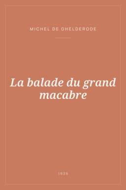 Portada de La balade du grand macabre