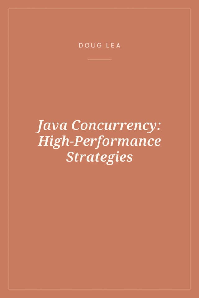 Portada de Java Concurrency: High-Performance Strategies