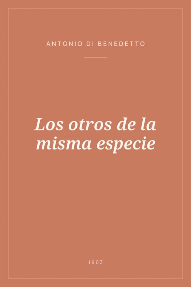 Portada de Los otros de la misma especie
