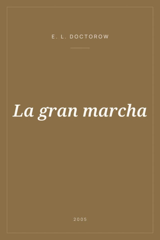 Portada de La gran marcha