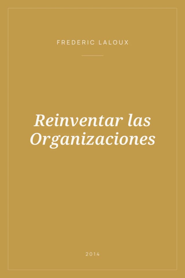 Portada de Reinventar las Organizaciones