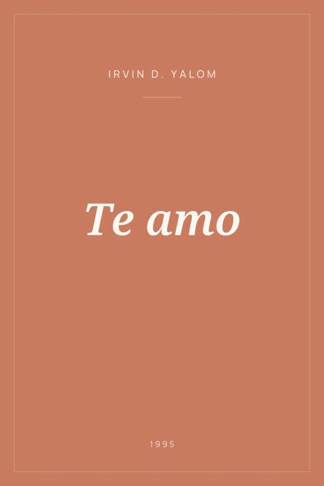 Portada de Te amo
