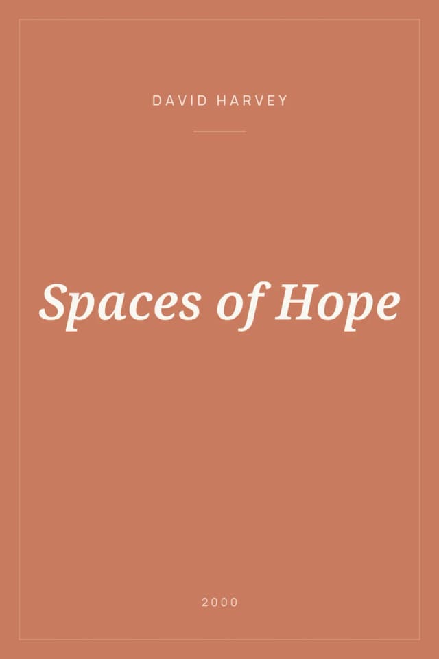 Portada de Spaces of Hope