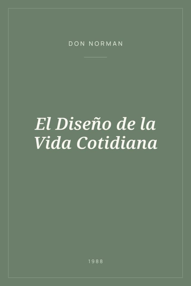 Portada de El Diseño de la Vida Cotidiana