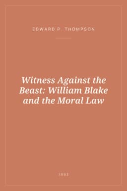 Portada de Witness Against the Beast: William Blake and the Moral Law
