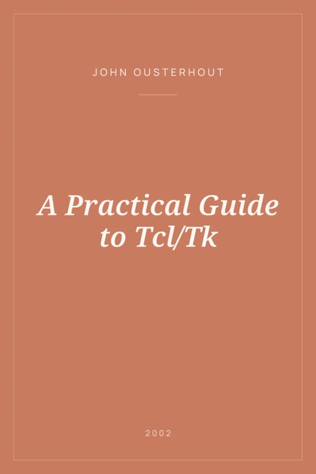 Portada de A Practical Guide to Tcl/Tk