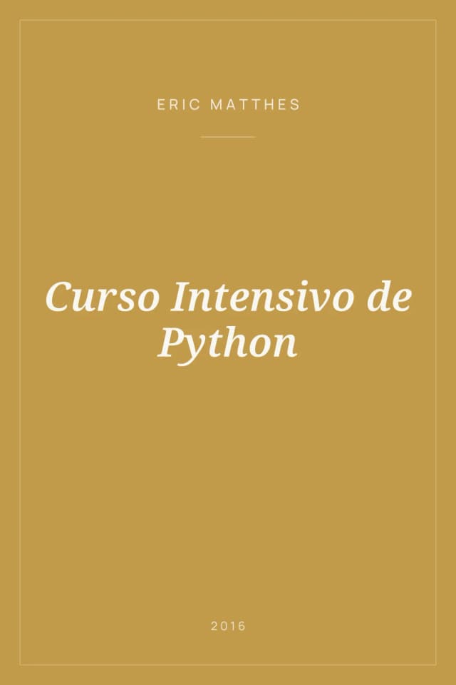 Portada de Curso Intensivo de Python