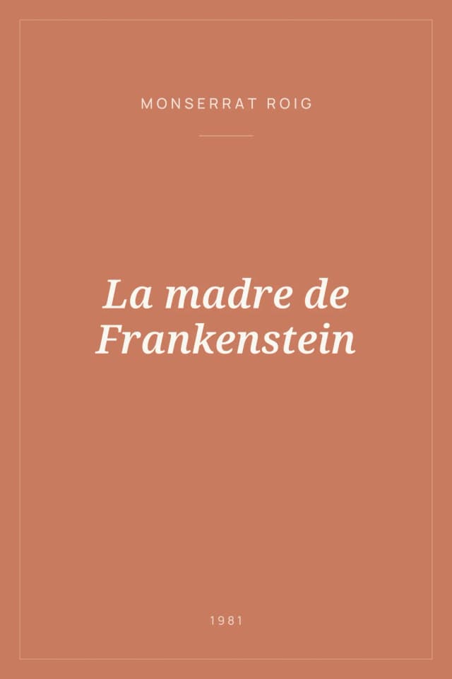 Portada de La madre de Frankenstein
