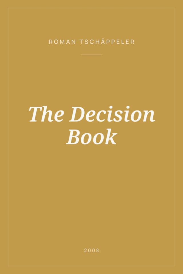 Portada de The Decision Book