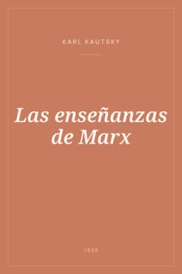 Portada de Las enseñanzas de Marx