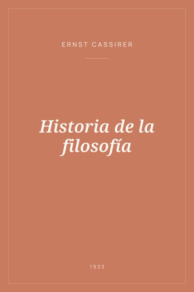 Portada de Historia de la filosofía