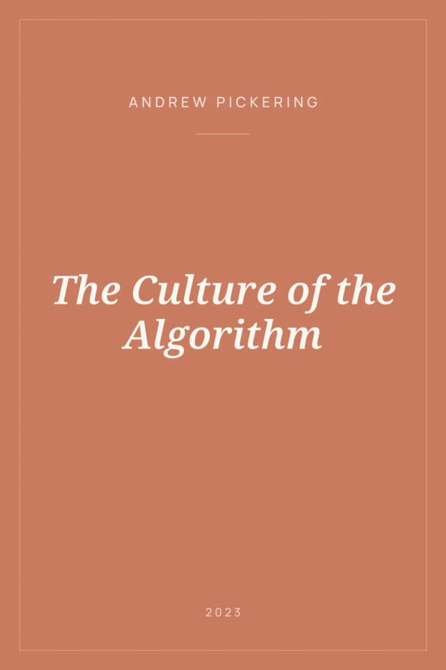 Portada de The Culture of the Algorithm