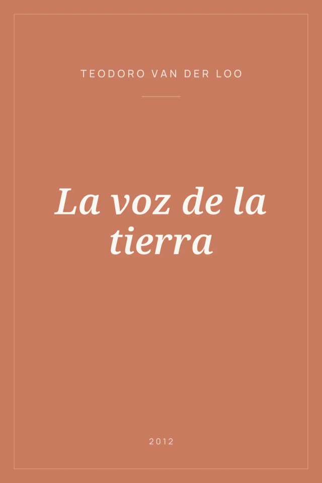 Portada de La voz de la tierra