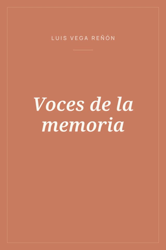 Portada de Voces de la memoria