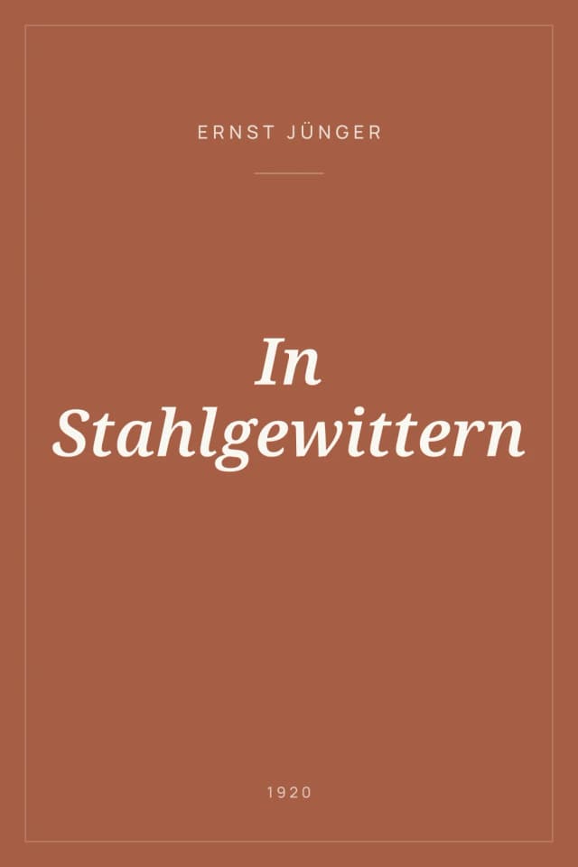 Portada de In Stahlgewittern