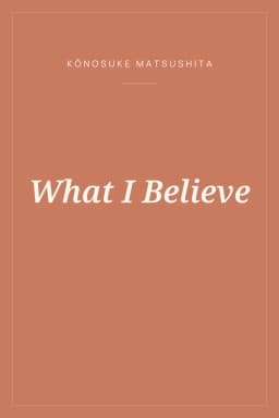 Portada de What I Believe
