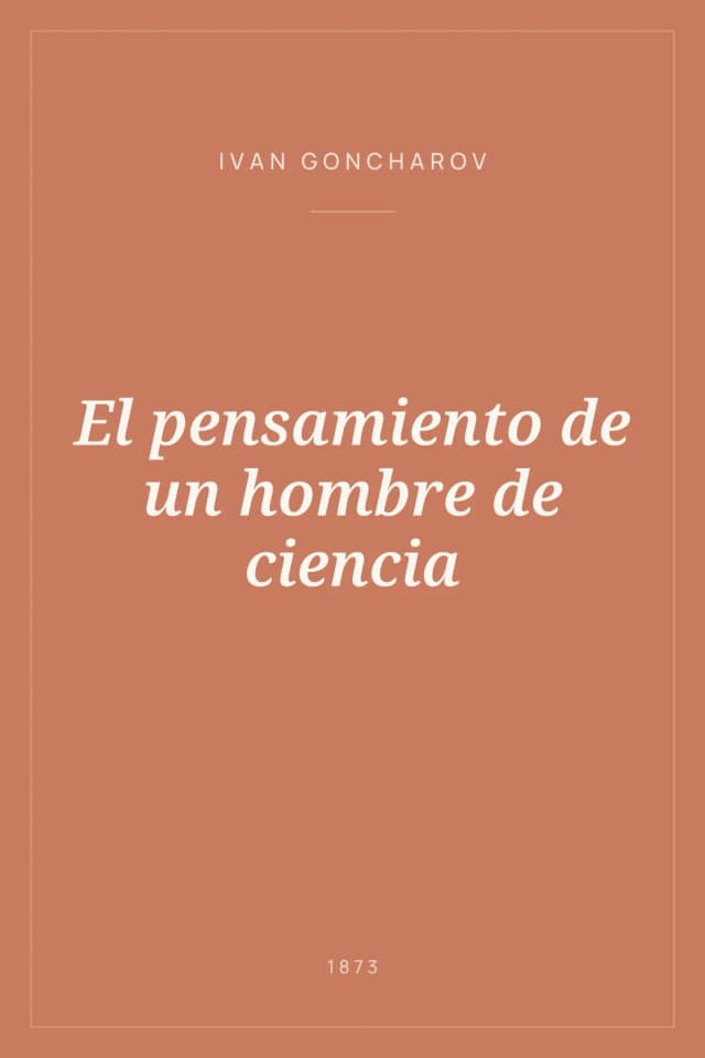 Portada de El pensamiento de un hombre de ciencia
