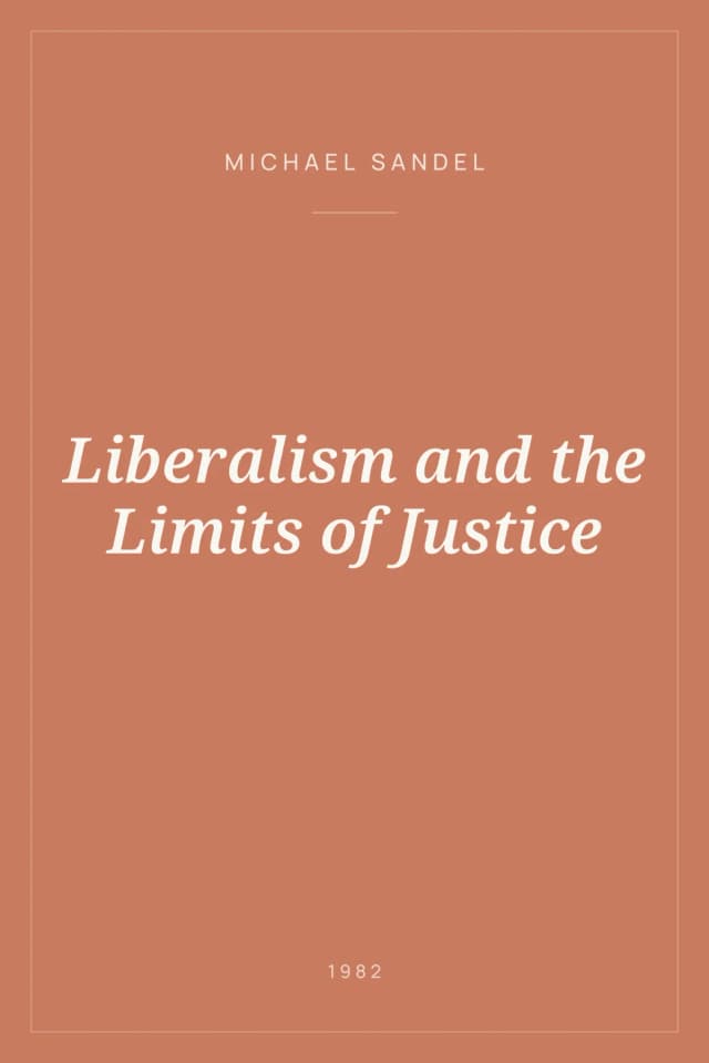 Portada de Liberalism and the Limits of Justice