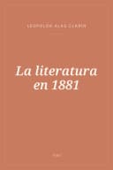 Portada de La literatura en 1881
