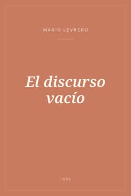 Portada de El discurso vacío