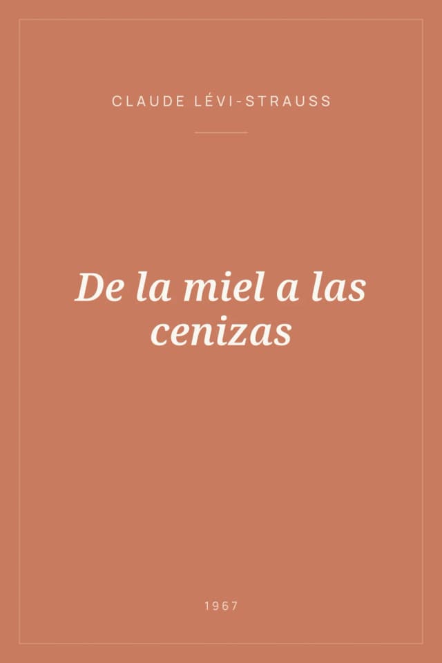 Portada de De la miel a las cenizas
