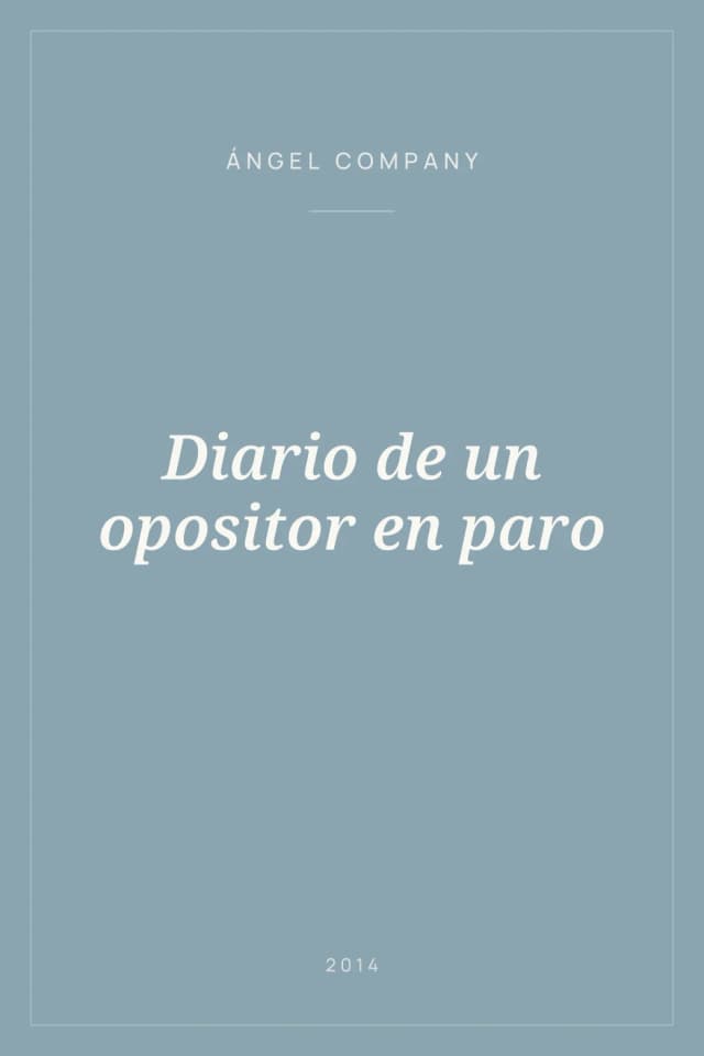 Portada de Diario de un opositor en paro