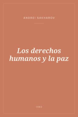 Portada de Los derechos humanos y la paz