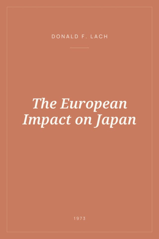 Portada de The European Impact on Japan