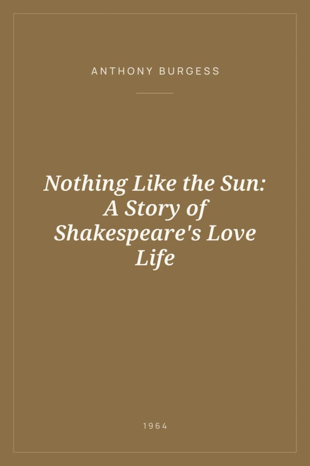 Portada de Nothing Like the Sun: A Story of Shakespeare's Love Life