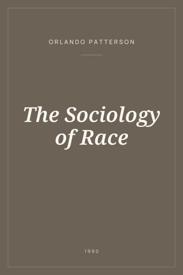 Portada de The Sociology of Race