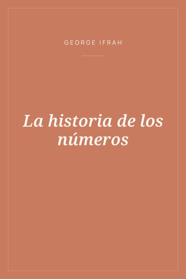 Portada de La historia de los números