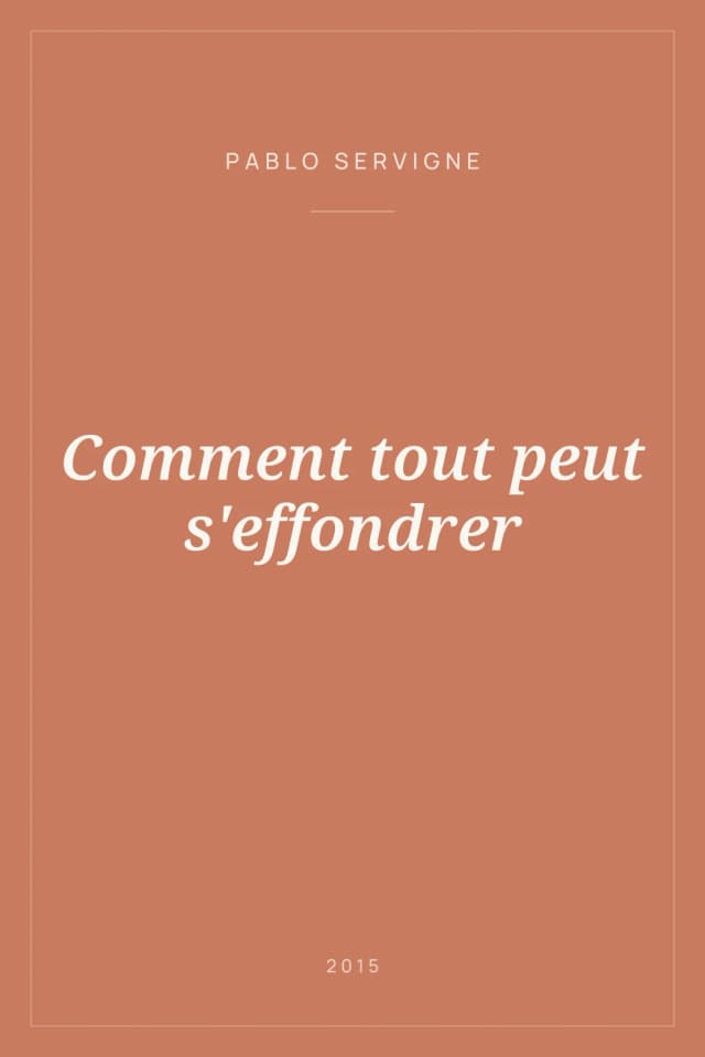 Portada de Comment tout peut s'effondrer