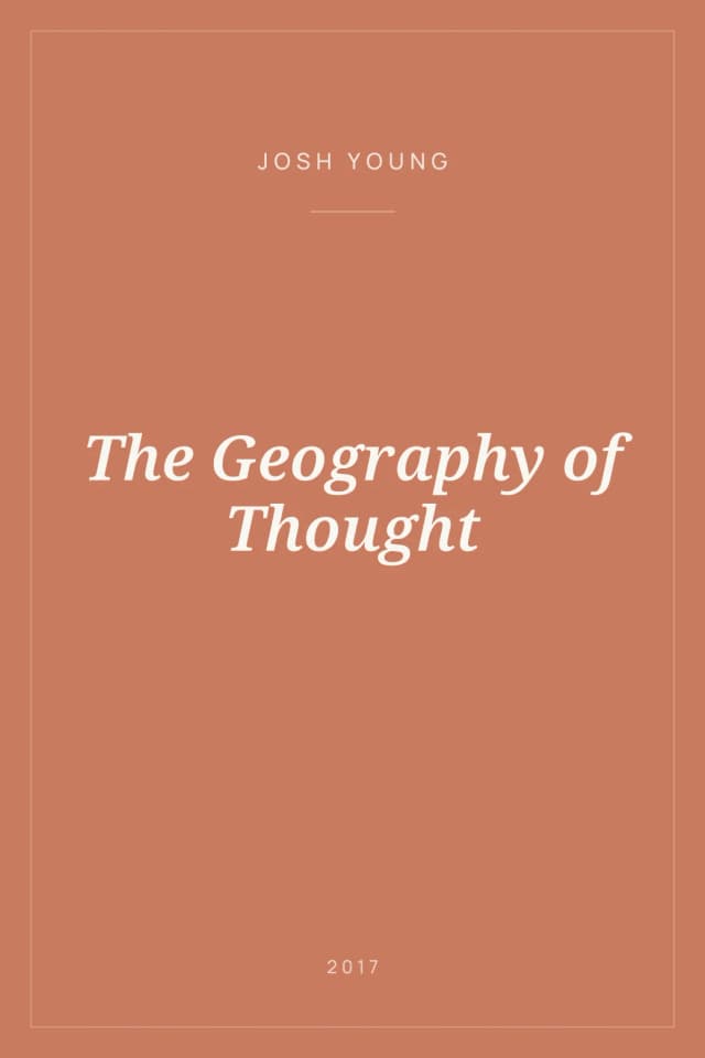 Portada de The Geography of Thought