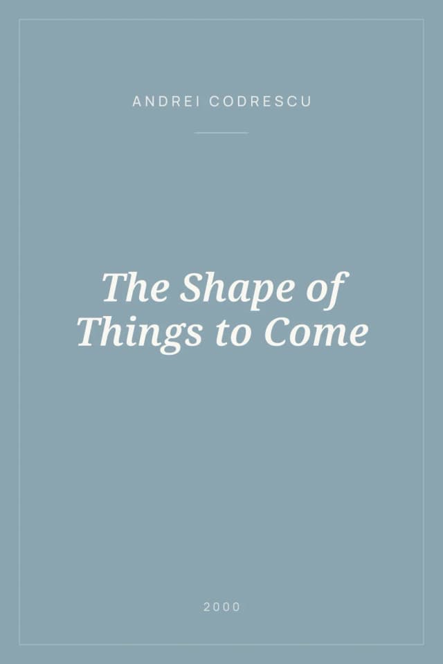 Portada de The Shape of Things to Come