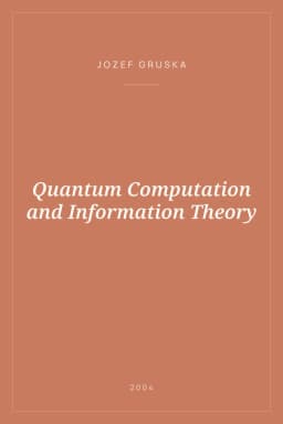 Portada de Quantum Computation and Information Theory