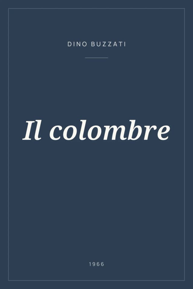 Portada de Il colombre