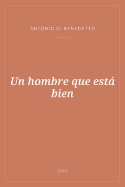 Portada de Un hombre que está bien
