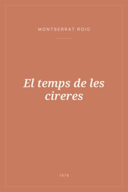 Portada de El temps de les cireres