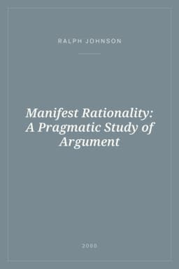 Portada de Manifest Rationality: A Pragmatic Study of Argument