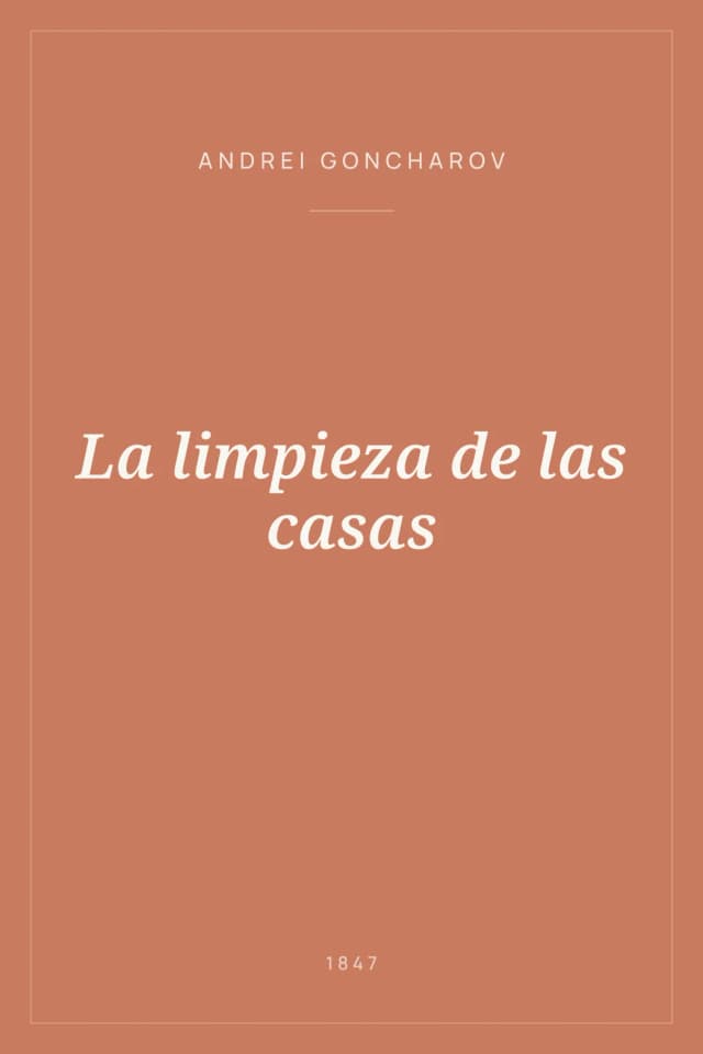 Portada de La limpieza de las casas