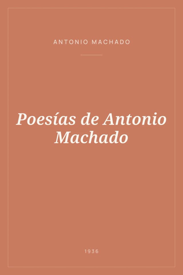 Portada de Poesías de Antonio Machado