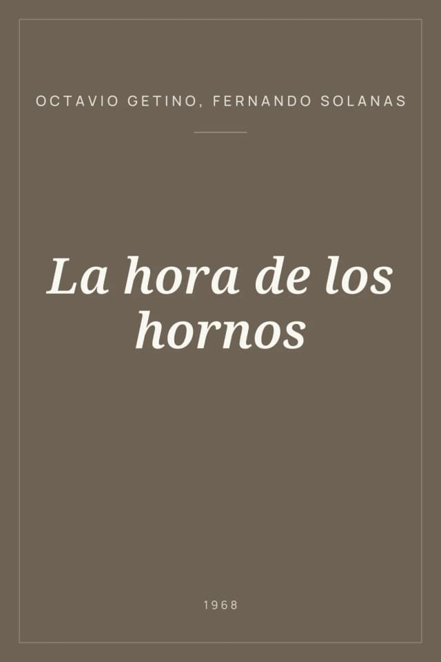 Portada de La hora de los hornos
