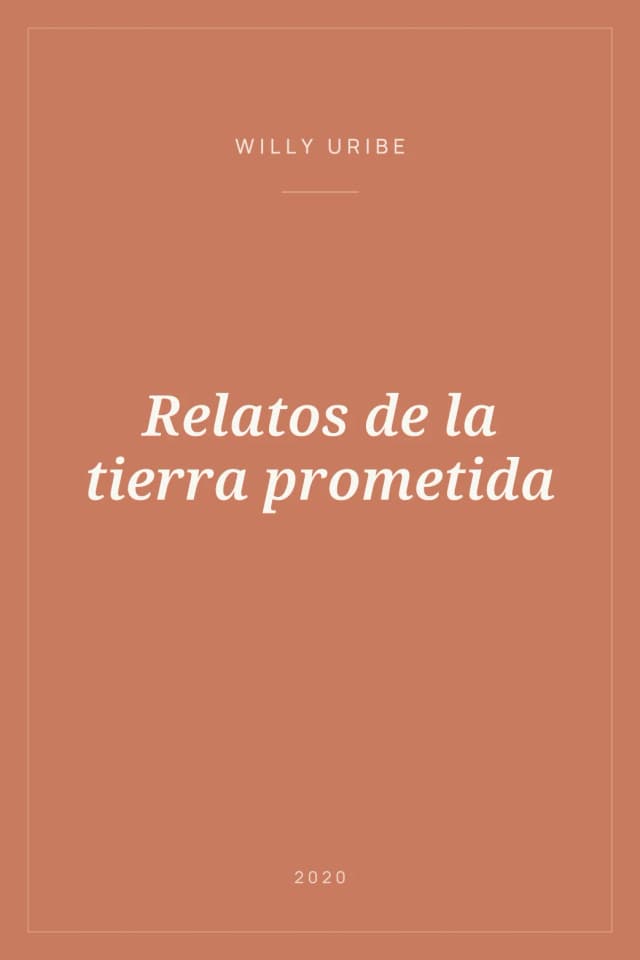 Portada de Relatos de la tierra prometida
