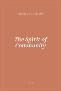 Portada de The Spirit of Community