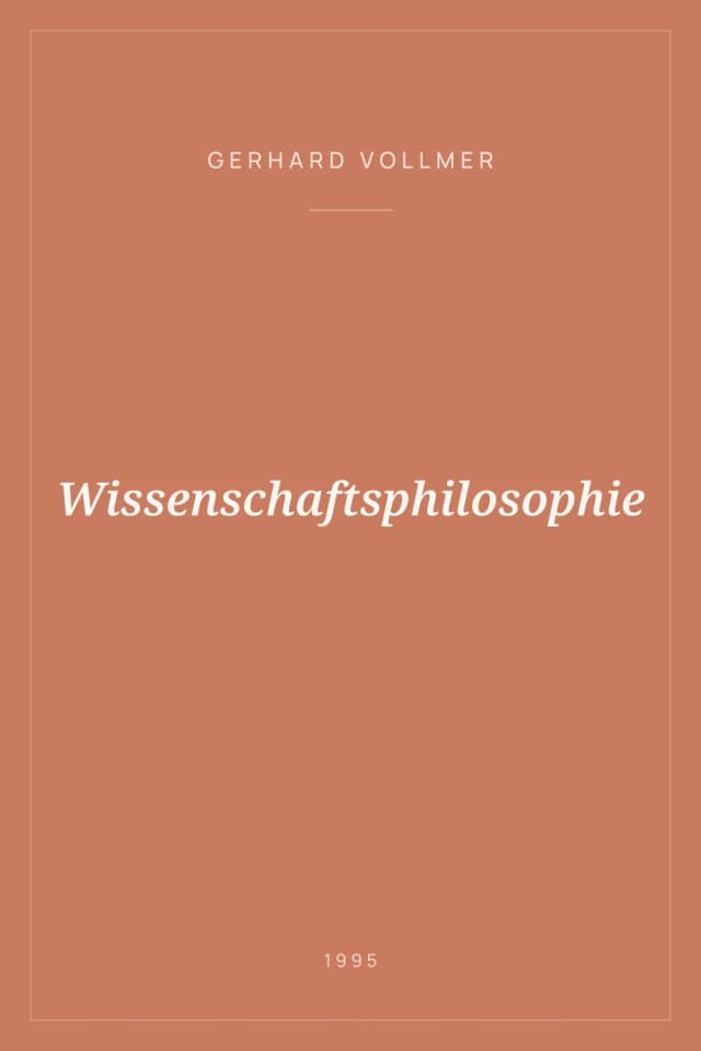 Portada de Wissenschaftsphilosophie