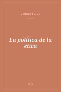 Portada de La política de la ética