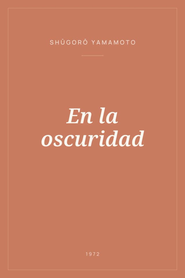 Portada de En la oscuridad