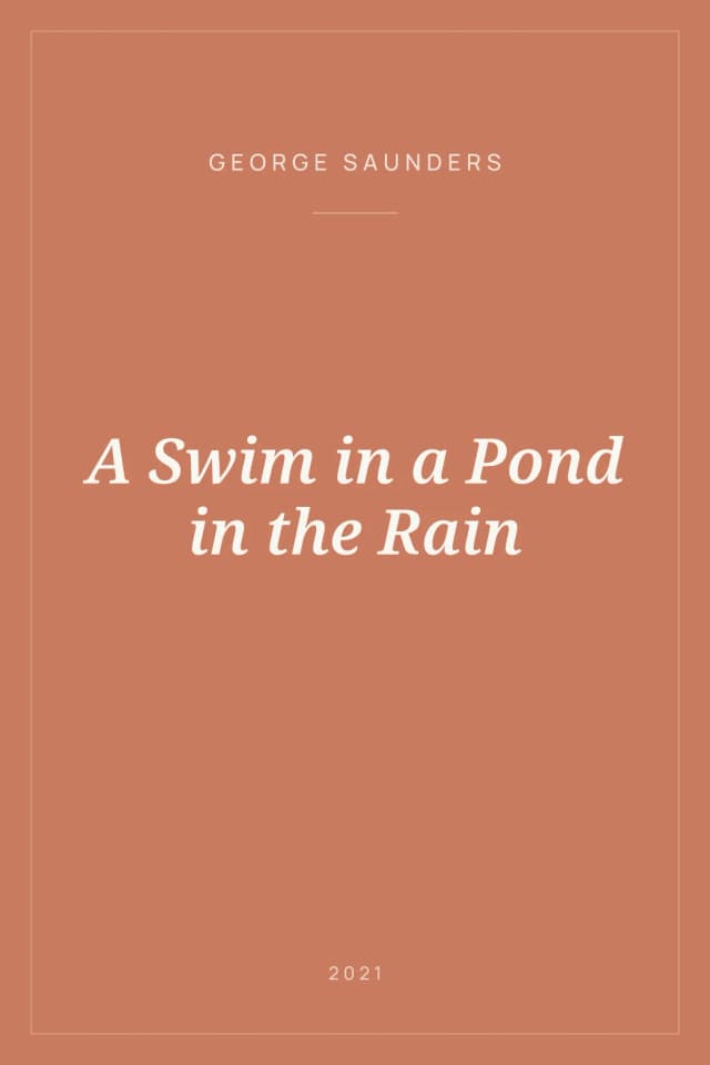 Portada de A Swim in a Pond in the Rain