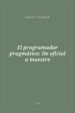 Portada de El programador pragmático: De oficial a maestre