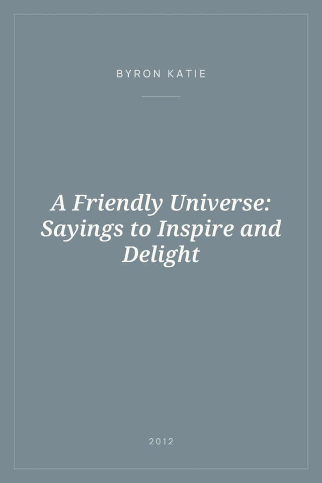 Portada de A Friendly Universe: Sayings to Inspire and Delight